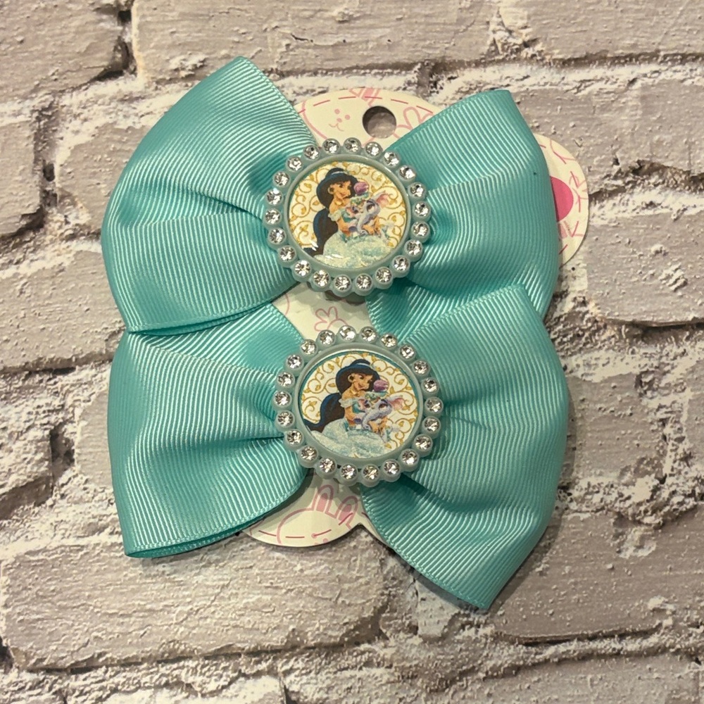 Aqua Disney Princess Jasmine Hair Bow